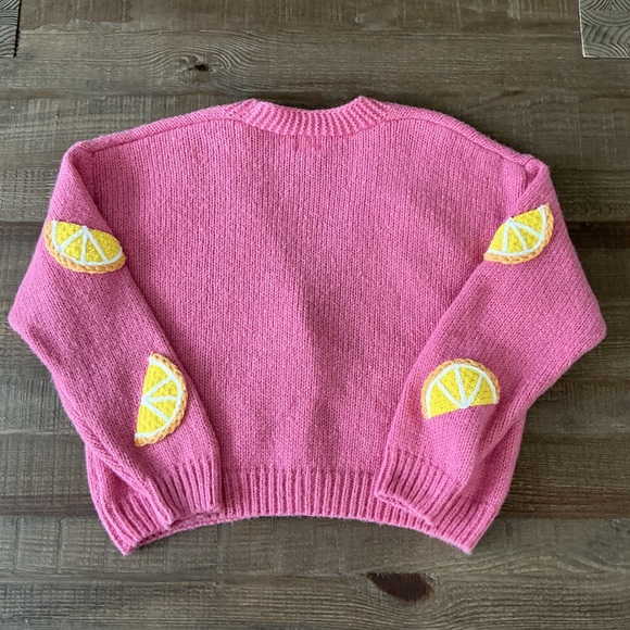 Dreamer by Debut Pink Cardigan with Lemon Slice Design - Picture 7 of 10